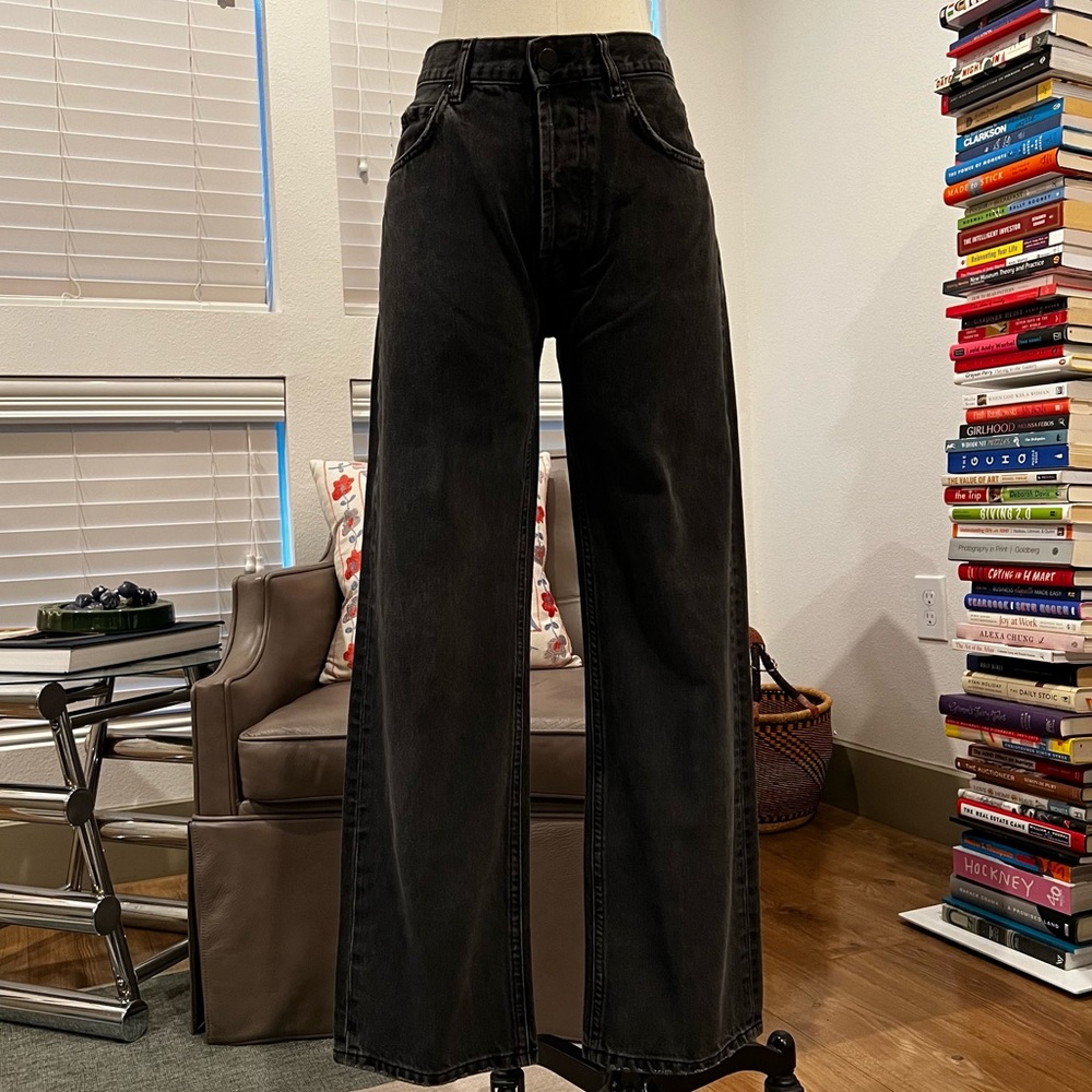 ANINE BING STRAIGHT LEG BLACK DENIM